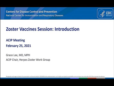 February 2021 ACIP Meeting - Zoster & Influenza Vaccines