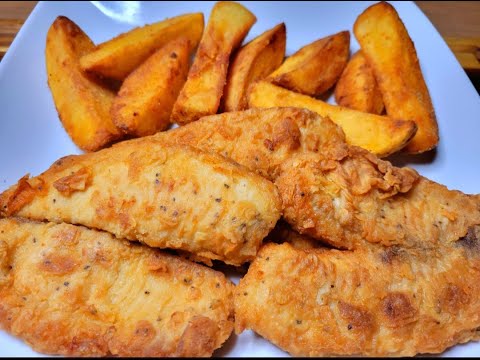 PAN FRIED TILAPIA AND POTATO WEDGES (EXCUSE THE AUDIO)
