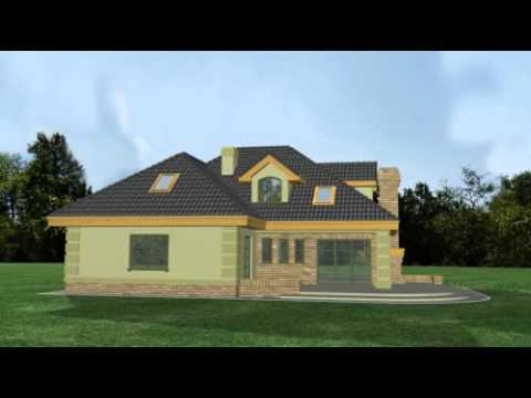 Lawenda A - wizualizacja 3d - projekt domu pracowni Horyzont