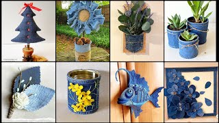 Next-Level Denim Crafts Ideas | Stylish DIY Old Jeans Upcycling Projects for Home, Fashion & Storage