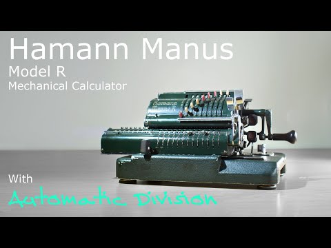Mechanical Calculator with Automatic Division - De Te We Hamann Manus Model R