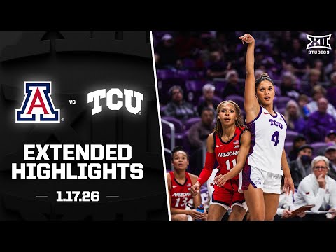 Arizona vs. #10 TCU Extended Highlights | 2025-26 Big 12 Women's Basketball