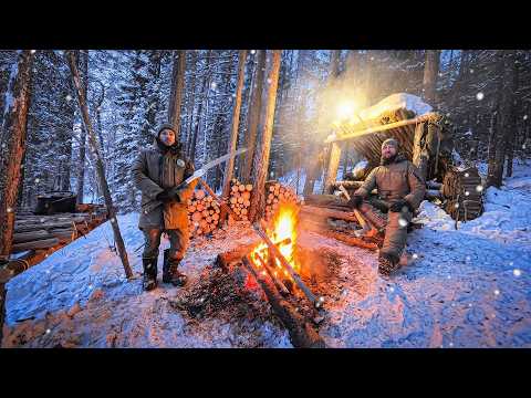 ЭКСПЕДИЦИЯ В ЛАГЕРЬ ВЫЖИВШИХ через ДОМ НА ДЕРЕВЕ | НОЧЬ ПОД ОТКРЫТЫМ НЕБОМ В МОРОЗ со СМАРТФОНОМ