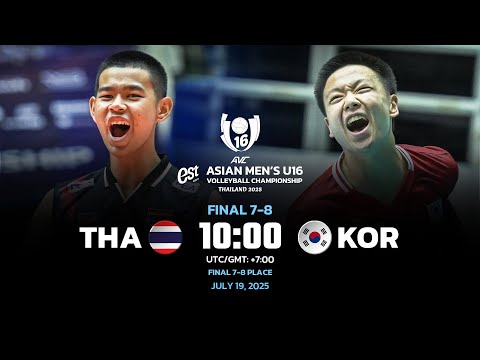 THA VS KOR I F 7-8 I 2ND ASIAN MEN'S U16