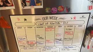 Magnetic Weekly Dry Erase Board Calendar Whiteboard - Produc