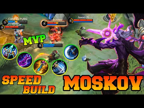 MLBB Moskov Full Attack Speed Build !! Moskov Best Build Gameplay Tutorial 2023 Mobile Legends