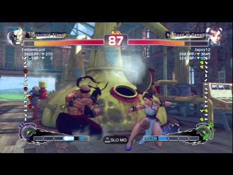 EmblemLord (Sagat) Vs Japoy12 (Chun Li) SSF4 AE Ranked Matches - PSN