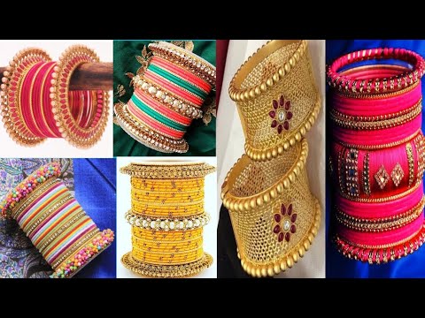 New Pattern Bangle Set Ideas 2021-22 l Chura ll  GOLD Bangles Designs  II New fancy #Chura II