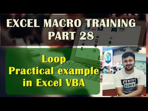 Loop Practical example in Excel VBA -Macro - Part 28