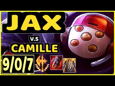 BEANSU (JAX) vs CAMILLE - 9/0/7 KDA TOP GAMEPLAY - EUW Ranked DIAMOND