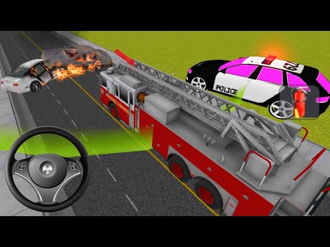 Fire Truck Rescue Simulator 3D -  Firefighter Emergency Truck Driver #6 - Android Gameplay