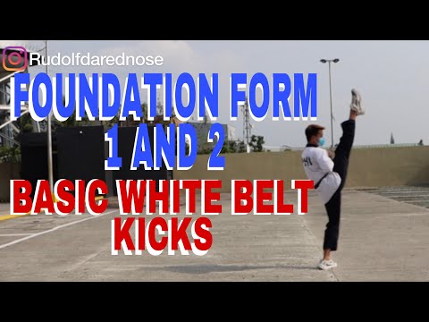 FOUNDATION FORM 1 AND 2 / BASIC WHITE BELT KICKS