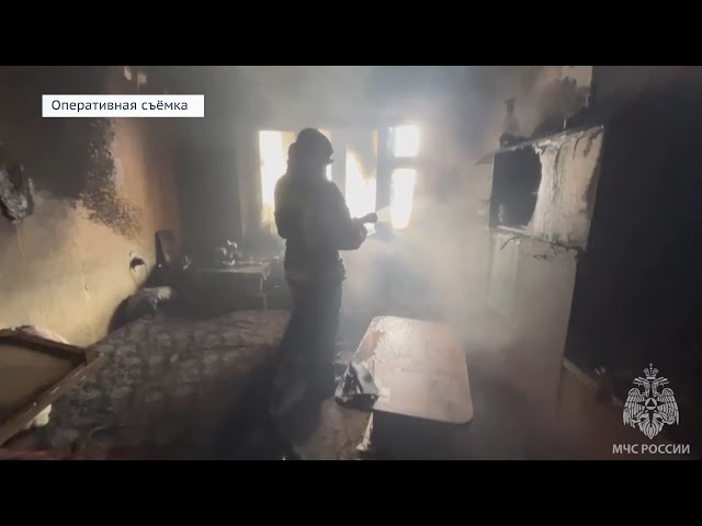 В Братске в многоквартирном доме произошёл пожар