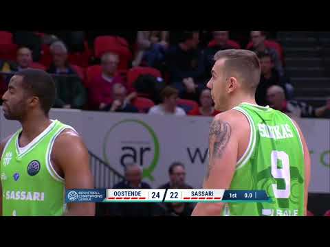 TC3  Filou Oostende v Dinamo Sassari   Free Throw   Basketball Champions League