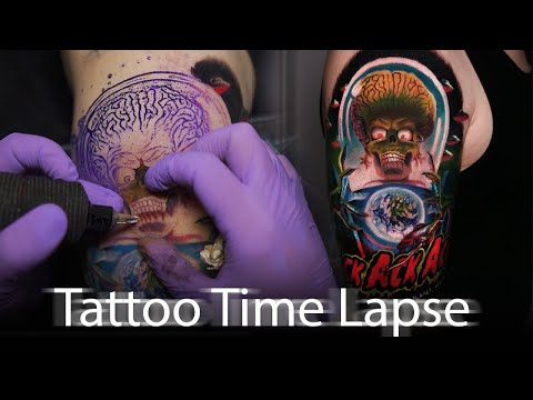 MARS ATTACKS! TATTOO TIME LAPSE