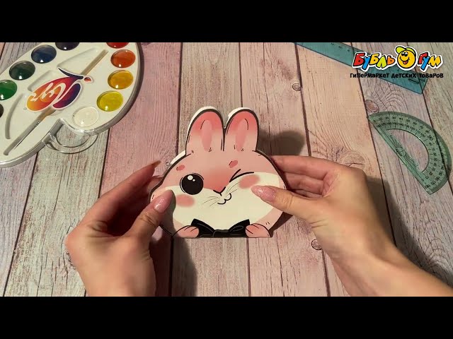 Блокнот фигурный Милашки-животные Зайчик - видео
