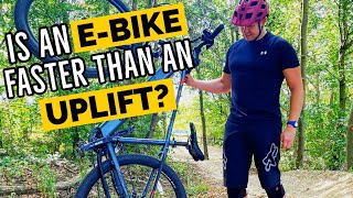 Racing an E-Bike against the MTB Uplift.