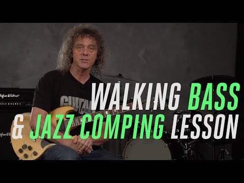 Jazz-Blues Lesson! Combining Walking Bass and Flat-Four Comping  with Jimmy Brown