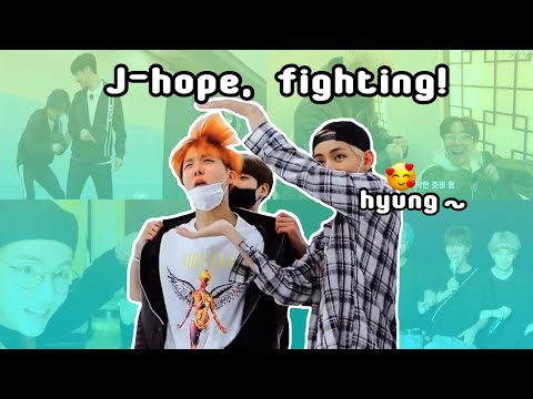 Hobi playing along with whatever maknae line wants