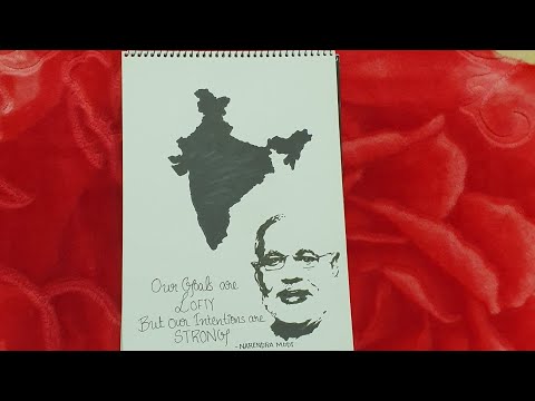 Stencil - Independence Day with Narendra Modi