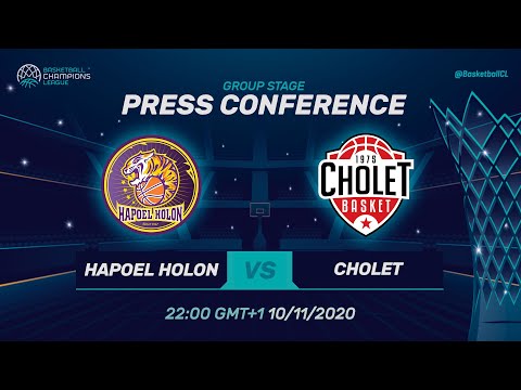 Hapoel Holon v Cholet - Press Conference | Basketball Champions League 2020/21