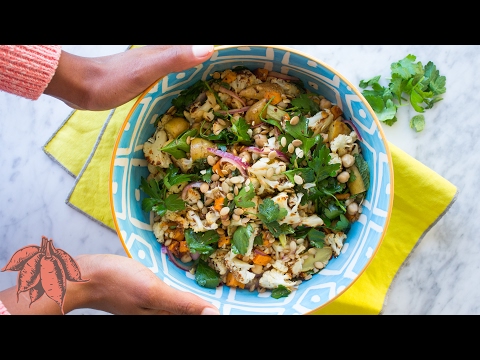 Roasted Cauliflower & Sweet Potato Salad