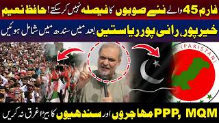 فارم 45 کے حاملین نئے صوبوں کا فیصلہ نہیں کر سکتے! حافظ نعیم