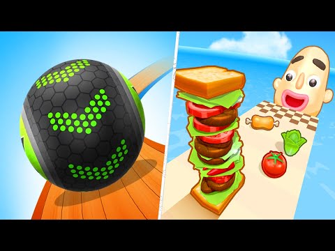 Satisfying Mobile Games 2023 - Going Balls, Sandwich Runner, Juice Run,A-Z Run, Blob Runner ...