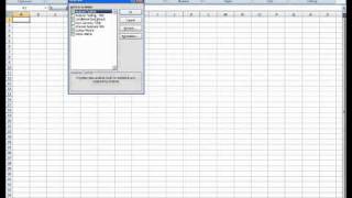 Installing the Microsoft Excel (2007) Data Analysis ToolPak Add in