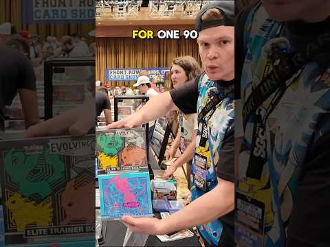 Front Row Card Show ETB Deal! #pokemon #cardshow #vendorpov Pokemon Händler POV