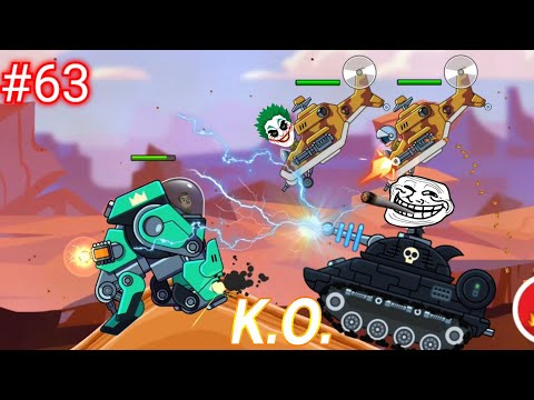 Hills of Steel Gameplay #63, Fully Upgraded and Unlocked all 22 Tanks (Unlimited Coins & Gems)