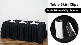 Table Skirt and Clip Tuturial | How To Setup | eFavormart.com