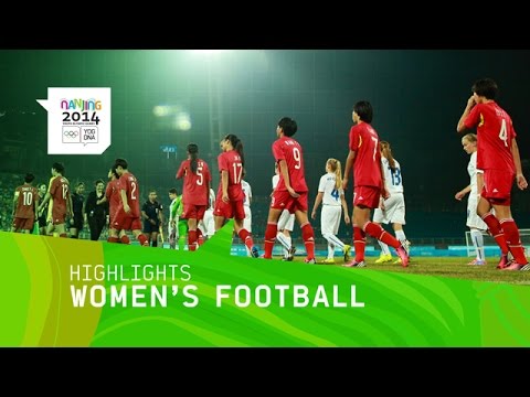 Women's Football Semi-Final China vs Slovakia - Highlights | Nanjing 2014 Youth Olympic Games