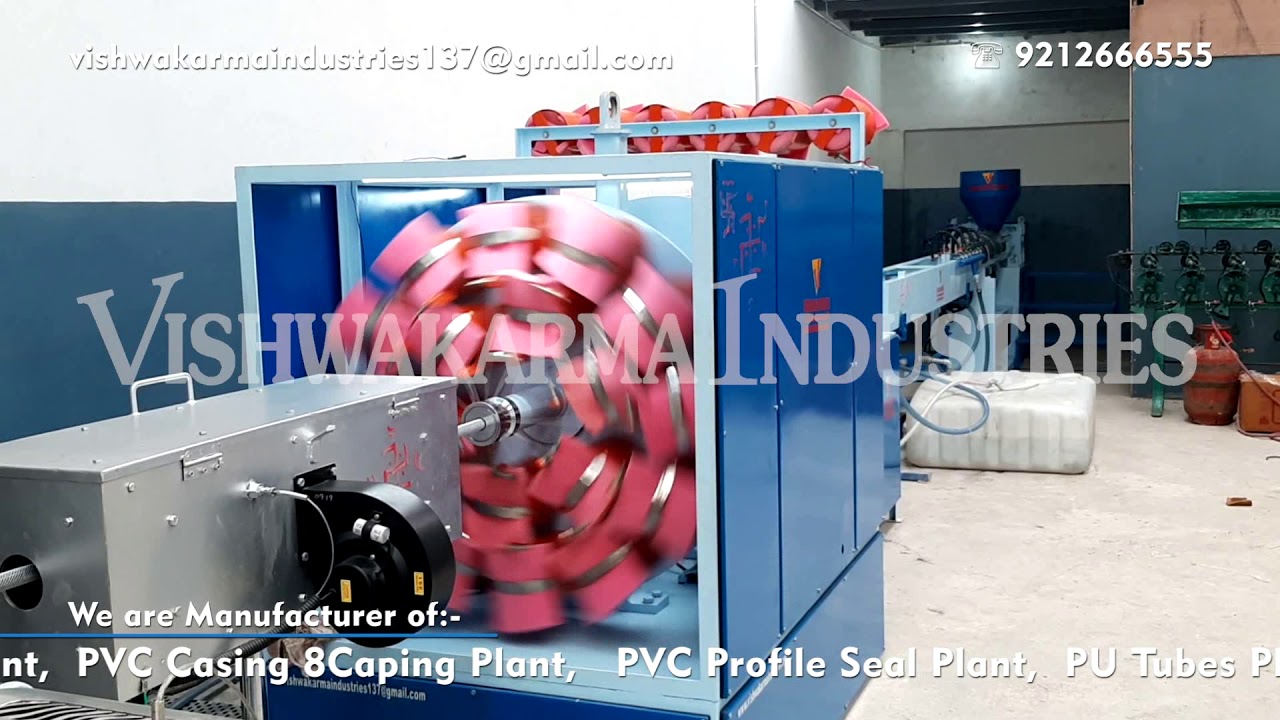 Fire Hose PVC Braided Pipe Plant / PVC Braided Hose Pipe making Machine By Vishwakarma Industries
