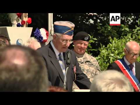 As veterans of the 29th Infantry Division continue their tour of small Normandy towns they liberated
