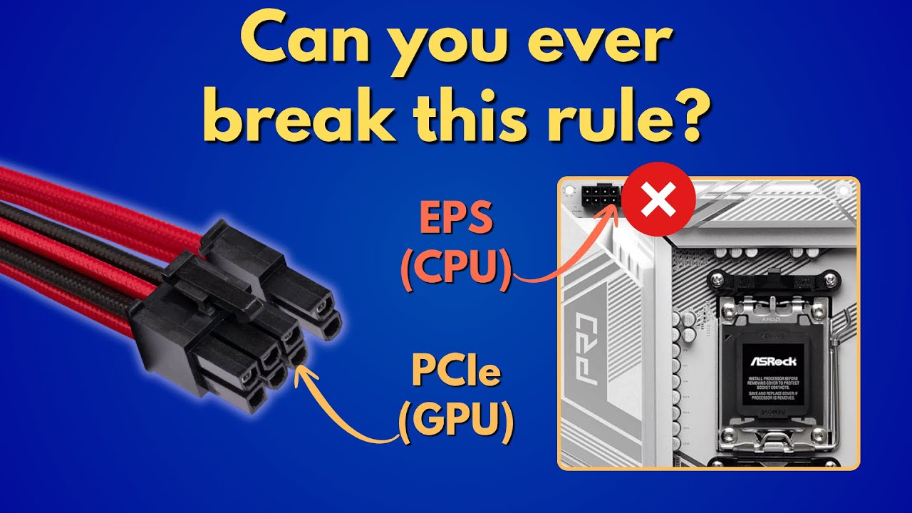 NEVER Mix Your CPU and PCIe Power Cables (... In General!)