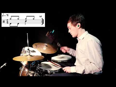 Bass drum independence exercise - 8th notes | Yentl Doggen Drums