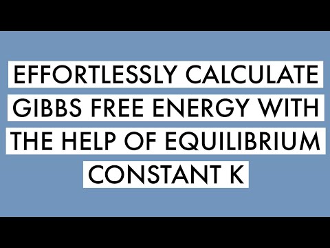 GIBBS FREE ENERGY- Entropy, enthalpy, spontaneity, and equilibrium constant K calculations.