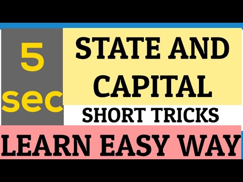 STATE AND CAPITAL TRICKS TO LEARN IN SECONDS|JKSSB JKBANK CLASS IV RECRUITMENT| FREE PDF| 9419145317