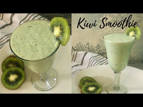 Kiwi Ice Cream Smoothie | Kiwi Milkshake | Summer drinks | Milkshake recipe - Smoothie recipe