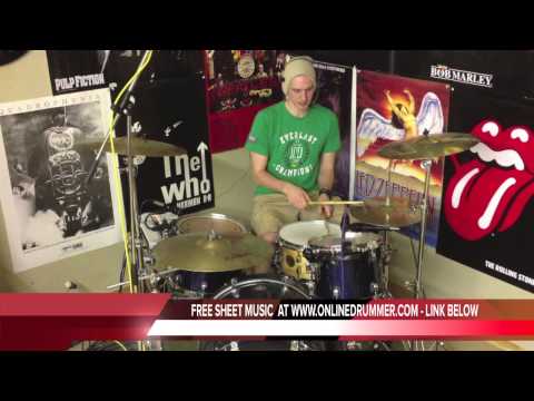 Drum Lesson #111 - Travis Barker Style Drum Fill - Fast & Simple