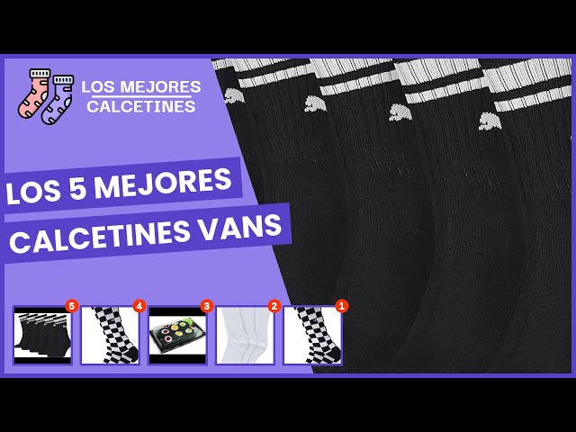Vídeo relacionado con Vans Calcetines altos para hombre, color blanco, talla M, blanco, M