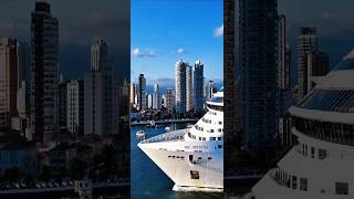 MSC PREZIOSA navio ship  Santos cruise cruzeiro o maior  @cruzeiros2025  #drone #google  #shorts