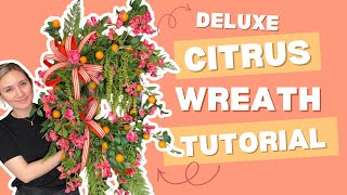 This Summer Citrus Wreath Will Make Your Front Door POP | Tutorial by Wreaths by Waldo