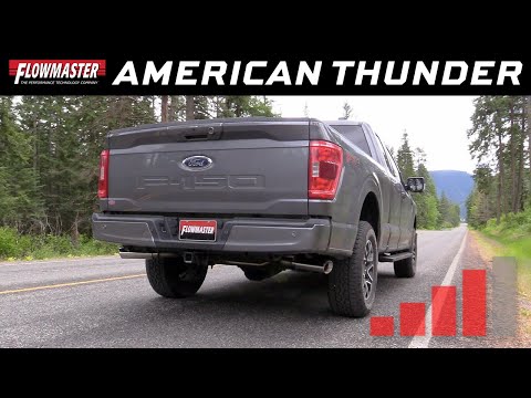 2021-2022 Ford F- 150 2.7L, 3.5L and 5.0L - American Thunder Cat-Back Exhaust System - 817979