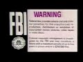 Warner Home Video FBI Warning Screen With WARNING In Purple