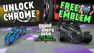 How to UNLOCK CHROME FAST Without Doing 50 Races & FREE CREW EMBLEM in GTA Online