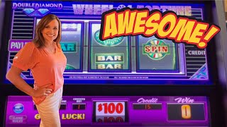 $100 Wheel of Fortune Slot WINS! Unbelievable LUCK Strikes TWICE!