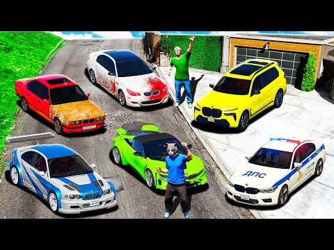 УГНАЛ ВСЕ СЕКРЕТНЫЕ МАШИНЫ БМВ ДЛЯ РАЙЛЮХИ! ДПС, ЧИТЕРСКАЯ 🌊 ГТА 5 МОДЫ МУРКА