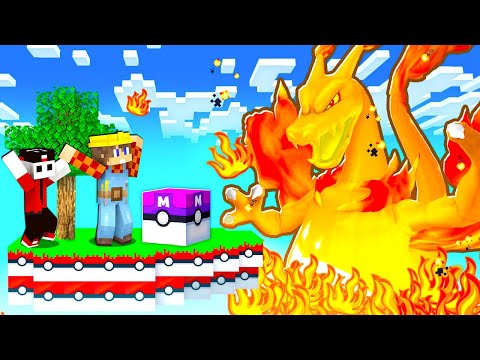 SOPRAVVIVO SOPRA UN BLOCCO POKEMON LEGGENDARIO SU MINECRAFT - ITA